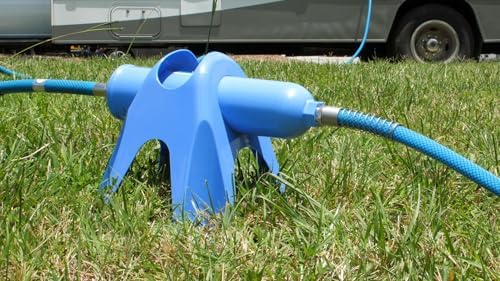 Camco 2-in-1 RV Water Filter Stand - Reduces Hose Kinking - Maximizes Water Flow Rate - Two Holding Options - Durable Construction (40777) - Image 2