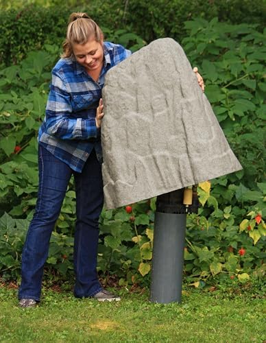 EMSCO Landscape Rock Cover – Sandstone – Extra Large Rock– Decorative Artificial Rock for Concealing Utility Fixtures, Pipes, Valves & Landscape Equipment - Image 4