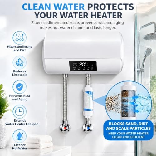2 Pack Sediment Pre-Filter for Washing Machine & Water Heater, 10 Micron PP - Image 5
