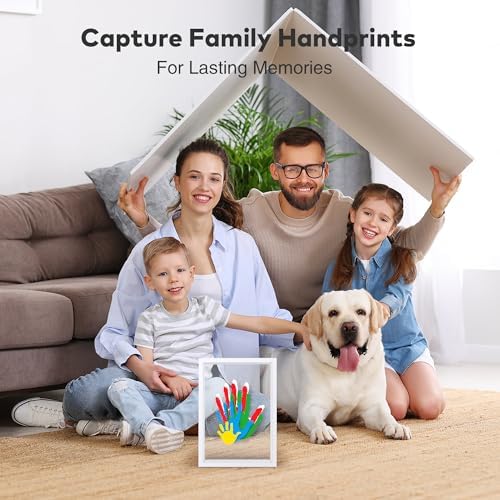 Family Handprint Kit for 5, Hand Print Keepsake Frame DIY Craft Gift - Image 2