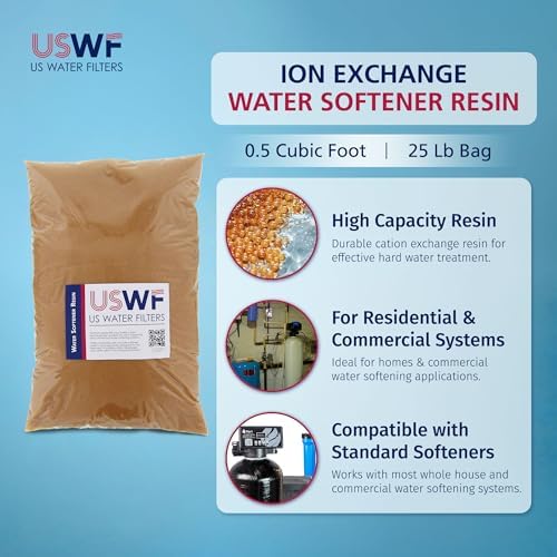 Ion Exchange Water Softener Resin, 25 lb (0.5 Cu Ft) - Image 2