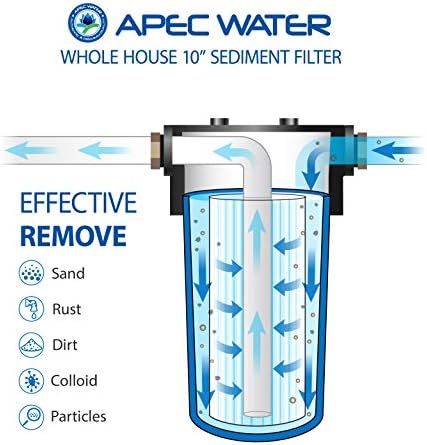 APEC Water Systems CB1-SED10-BB Whole House Sediment Water Filter 10" Home Filtration System - Image 2