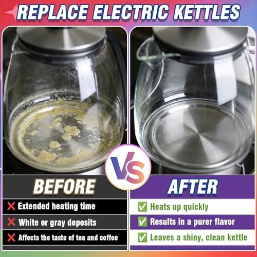 Kettle Descaler Tablet, Kettle Cleaner Remove Hard Water & Mineral Buildup, Hardwater Stains, Citric Acid for Cleaning & Descaling Water Distillers, Boilers, Limescale Remover For Kettles - Image 3