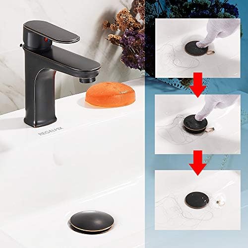 Bathroom Sink Drain, Vessel Sink Pop Up Drain with Detachable Basket Stopper,Anti-Explosion and Anti-Clogging Drain Strainer, Sink Drain Assembly Without Overflow Oil Rubbed Bronze, REGALMIX RWF082C - Image 3