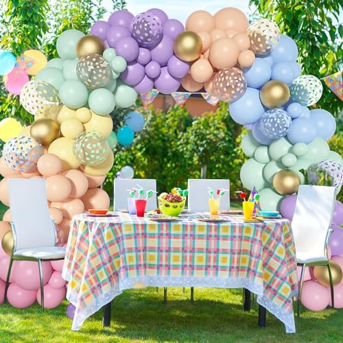 Amandir 164PCS Pastel Rainbow Balloon Garland Kit - Image 6