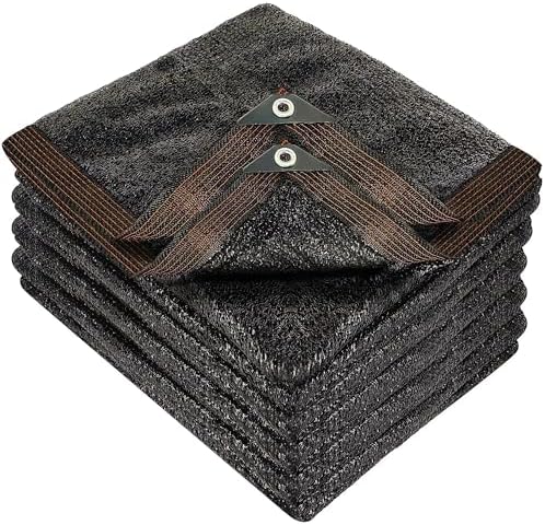 winemana 20 x 20 FT Black Shade Cloth, Durable Mesh Tarp Garden Sun Shade by winemana