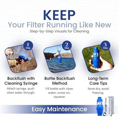 VFX All-in-One Portable Water Filter, Gravity System for Camping & Hiking - Image 5