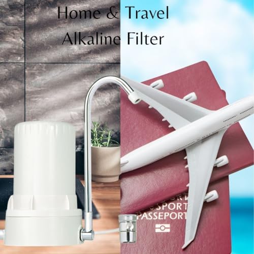 COUNTERTOP Water Filter with Alkaline Minerals & ANTIOXIDANTS - White White, AYRO Home & Travel Plus - Made in USA - Image 6