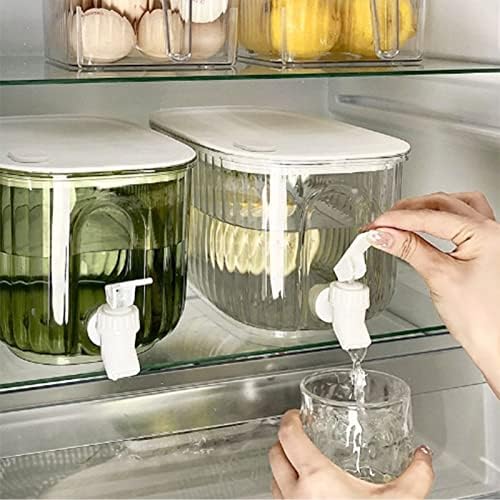 3.5L/0.92Gal Drink Dispenser for Fridge, PET Material Water Dispenser for Fridge, Fridge Water Dispenser Suitable for Family Kitchen Parties and Other Occasions 27.5 * 14cm (Not Glass) - Image 3