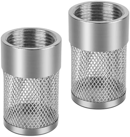 Inlet Suction Strainer Mesh Filter 25MM Water Hose Strainer for Livewell Pump, Industrial Plumbing Inline Strainers and Sprayer Garden Hose Suction Line, Garden Hose Filter Screen - 2PCS by Unknown
