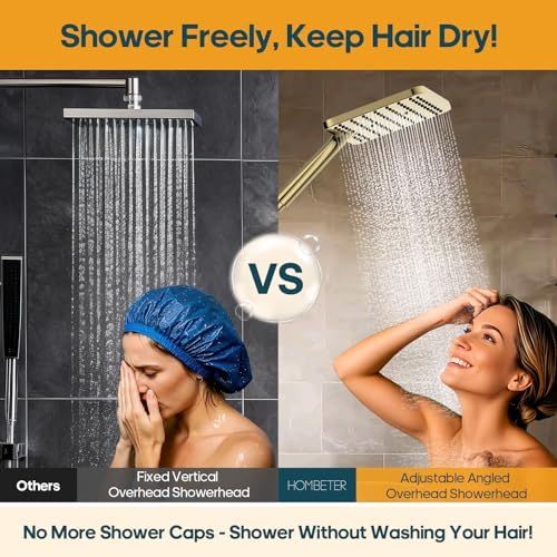 High Pressure Rain Shower Head with Handheld, Dual Shower Combo - Image 2