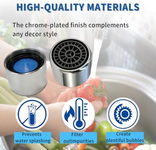 2 Pack Replacement Parts 3924 for Moen 2.2 GPM Female Thread Faucet Aerator - Image 5