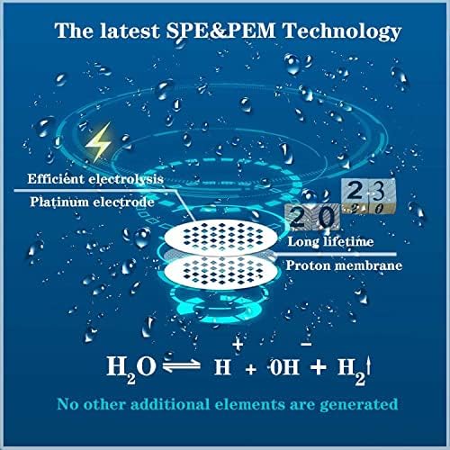 Hydrogen Water Generator, Hydrogen Water Kettle, Hydrogen Water Bottle Generator with SPE and PEM Technology, US Membrane Make Hydrogen Content up to 2000 PPB - Image 3