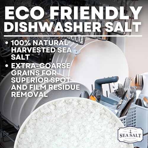 Sea Salt Superstore Dishwasher Salt, Natural Water Softener, 10 lb Bag - Image 2