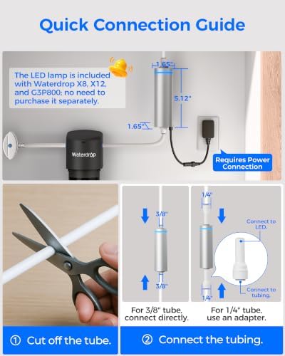 Waterdrop LED UV Water Filter for Under Sink Water Filter System - Image 6