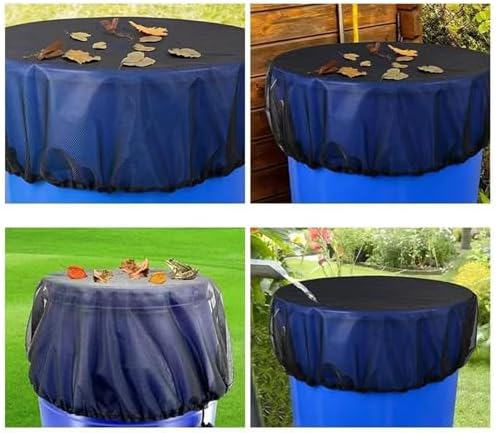 Barrel Cover,Rainwater Collection Bucket Netting - Rain Barrel Screen Filter | for Most Standard Barrels, Garden, Greenhouse, Backyard, Outdoor - Image 5