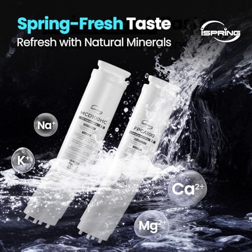 iSpring RCD100HCG Hot & Cold Reverse Osmosis System Countertop, Alkaline RO Water Filter Dispenser, 9 Temperature & 6 Dispensing Volume Options, TDS & Filter Lifespan Monitor, Plug and Play - Image 3
