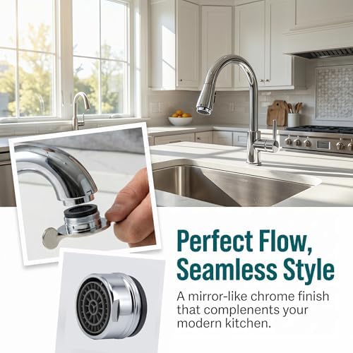 2 Pack Male Thread Kitchen Faucet Aerator for Moen 3919, M24 Male Thread - Image 5