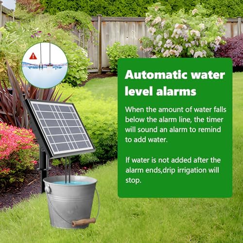 49FT Solar Drip Irrigation Kit, Digital Screen for 15 Pots - Image 6
