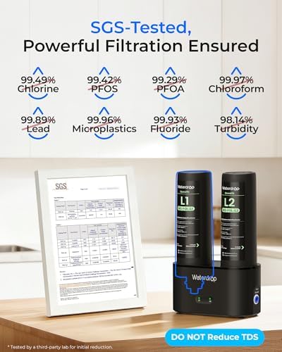 Waterdrop DLG-L Under Sink Water Filter System, Reduces Chlorine Lead - Image 3