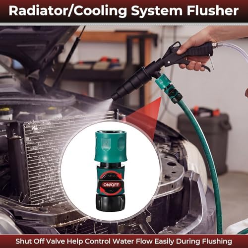 Chumia Coolant Flush Gun Lever Action Heater Core Flush Kit, Hose Adapters - Image 5