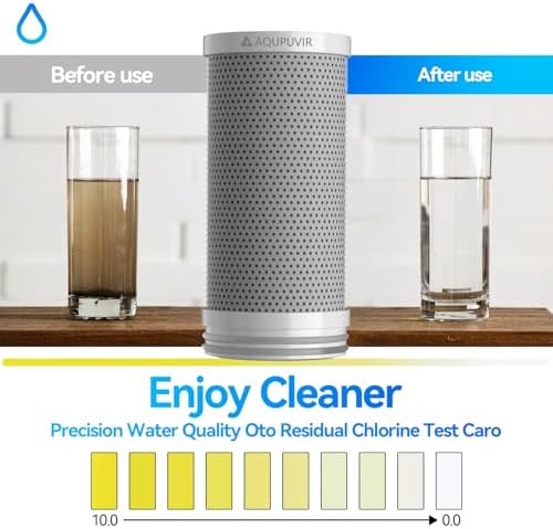 Faucet Mount Water Filter Replacement Cartridge, 8-Stage Filtration, Reduces Chlorine, Taste and Odor, Easy Installation, Silver Gray, Pack of 4 - Image 4