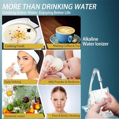 Alkaline Water Machine Ionizer, pH 3.5-10.5 Adjustable, Hydrogen Rich Water Ionizer Machine 7 Settings, Auto-Clean, Compact for Kitchen - Image 7