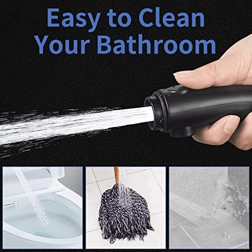 SINGSUO High Pressure Handheld Shower Head with On Off Switch (Black) - Image 5