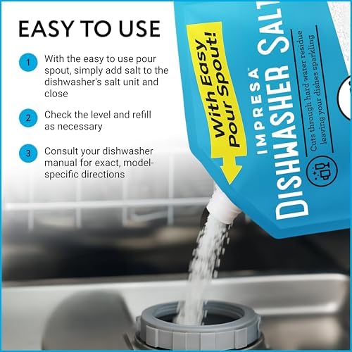 Dishwasher Water Softener Salt 8.8 LB – Pure, Coarse Grain Salt for Bosch, Miele, Whirlpool, Thermador & More – Eliminates Limescale, Spots & Residue – Vegan, Made in USA - Image 5