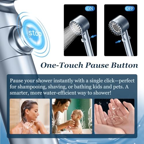 FEELSO Filtered Shower Head with Handheld, High Pressure Shower Filter Head - Image 5