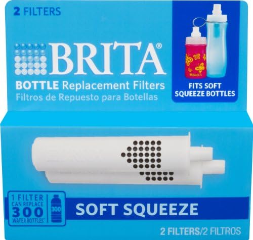 Brita Soft Squeeze Water Filter Bottle Replacement Filters, 2 Count - Image 2