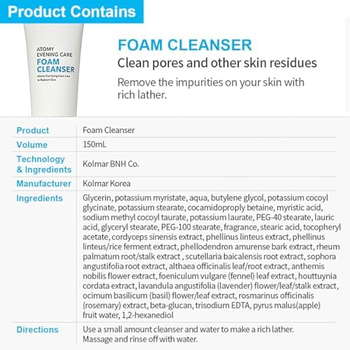 GASHINA STORY Ato-my Evening Care 4 set - Evening Care Foam Cleanser + Deep Cleanser + Peeling Gel + Peel-Off Mask - Image 4