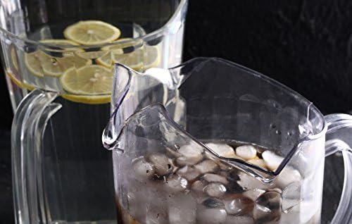 New Star Foodservice Commercial Polycarbonate Water Pitcher, 60 oz, Clear - Image 5