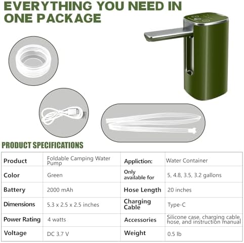 Automatic Touch Control Water Pump, Portable Foldable Faucet - Image 2