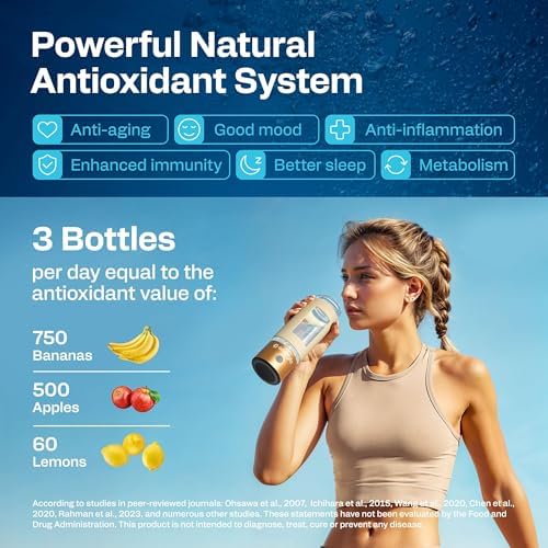 Hydrogen Water Bottle | Large 16.2 oz (480 ml) Hydrogen Water Bottle Generator 3000 ppb | Hydrogenator Machine | SPE/PEM Hydrogenated Ionizer Generator(Golden w/Beige) - Image 5