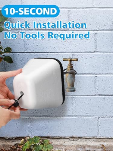 Outdoor Faucet Covers for Winter, Easy to Install Insulated Foam Protector - Image 4