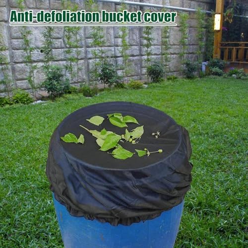 Rain Barrel Cover with Drawstring Reusable Bucket Netting - Image 3