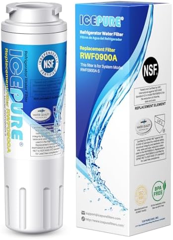 ICEPURE UKF8001 Replacement for Whirlpool Filter 4 EveryDrop EDR4RXD1 1Pack by ICEPURE