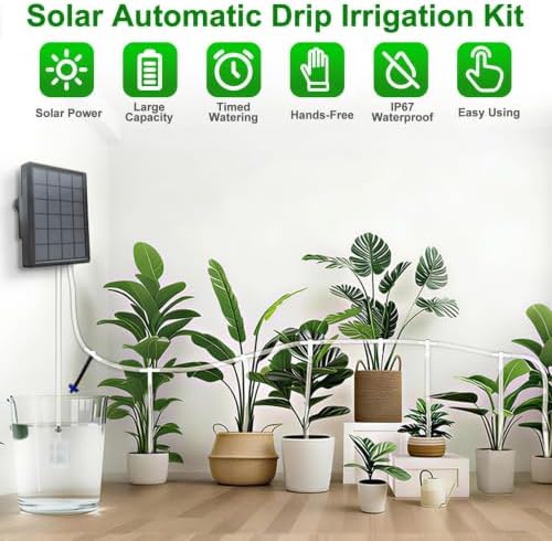 Solar Drip Irrigation System Automatic Plant Watering Device for Garden - Image 2