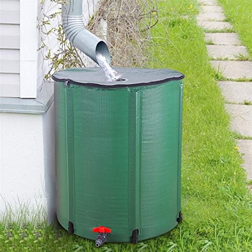 Outvita 50 Gallon Collapsible Rain Barrel, Rainwater Collection System, Portable Foldable Garden Water Storage Tank, Water Catcher with Filter Overflow Kit Faucet Green - Image 6