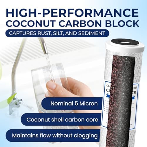 IPW Activated Carbon Block Water Filter GE GXWH04F GXWH20F, Set of 4 - Image 5