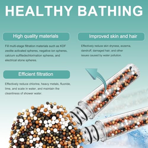 Shower Filter Cartridge Replacement Compatible with SR SUN RISE Handheld Shower Head, Multi-Stage Filtration Water Filter for Hard Water, Chlorine & Impurity Removal for Skin & Hair Care (4 Pack) - Image 3