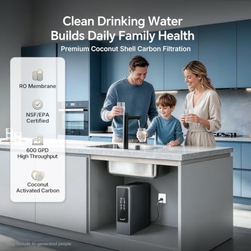 Ranein Tankless Reverse Osmosis System, 600GPD Under Sink RO Water Filter - Image 2