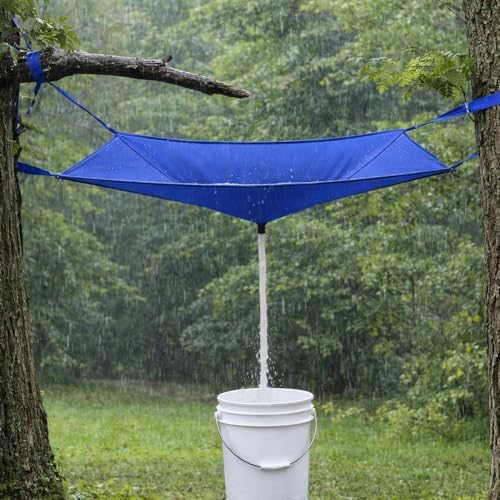 Rainwater Collection System with Hose - Water Storage Bag, Rain Catcher - Image 4