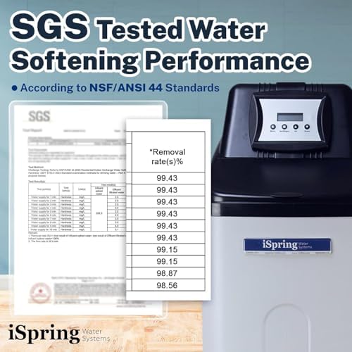 iSpring WCS45KG 45,000 Grains Whole House Water Softener, One-Tank Design - Image 2