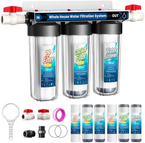 Whole House Water Softener System, 3Stage,0.5Micron, 2Year Filter Supply by Unknown