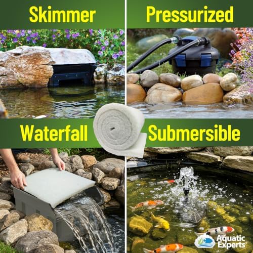Aquatic Experts Classic Koi Pond Filter Pad FINE - White Bulk Roll Pond Filter Media, Ultra-Durable Pond Filters for Outdoor Ponds, Reusable Fish Pond Filter Material, USA, (3/4" - 1" x 18" x 72") - Image 4