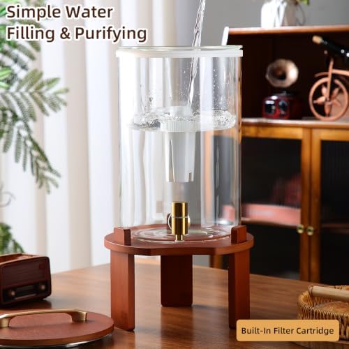 Gravity Water Filter Dispenser, Countertop Drinking Water Filtration System, NSF 42, 53 & 372 Certified Kitchen Water Filter, 2.1 Gallon for Household & Office - Image 3