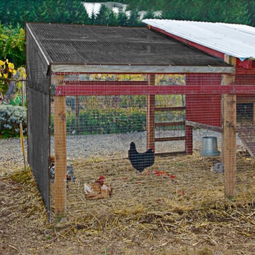 winemana 40% Black Shade Cloth 6.6 x 6.6 FT Durable Mesh Tarp with Grommets - Image 6