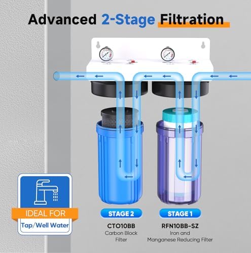 PUREPLUS 2-Stage Whole House Water Filter, Iron, Manganese, Chlorine - Image 5